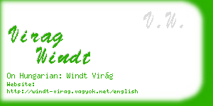 virag windt business card